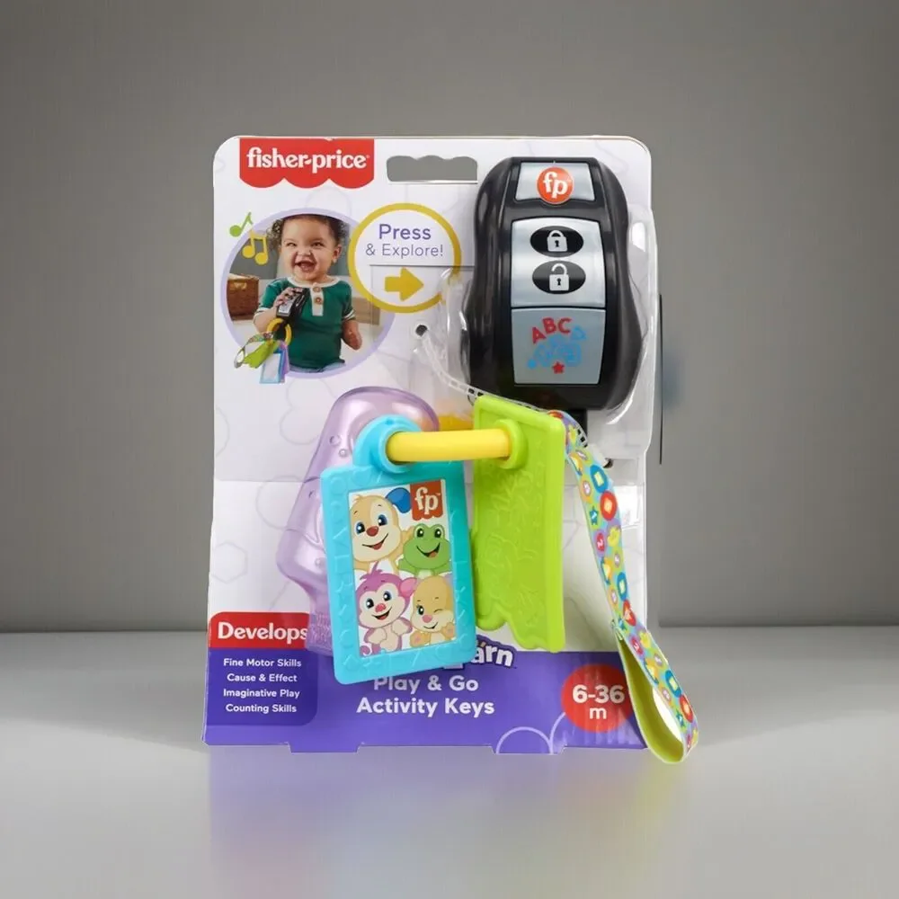 🔥Fisher-Price Laugh & Learn Baby Travel Toy Play & Go Activity Keys BNWT🔥